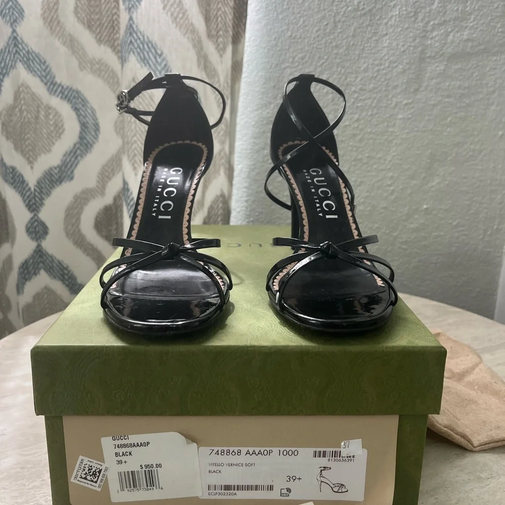 Gucci Black Strappy Heels - Picture 2 of 6